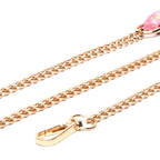 WILDCHOK Snake-Print Leather Choker, Gold Hardware with Bone Charm & Bell
