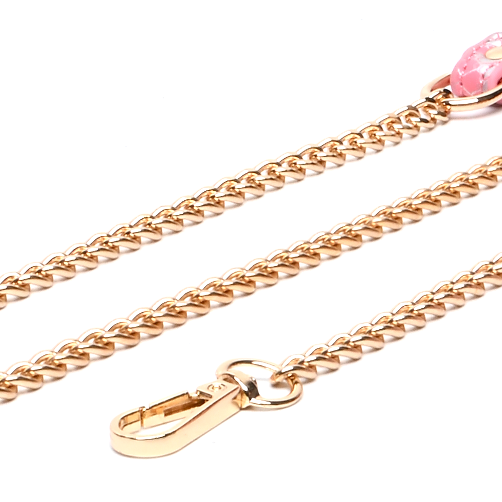 WILDCHOK Snake-Print Leather Choker, Gold Hardware with Bone Charm & Bell