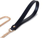 WILDCHOK [Bell] Unisex Adjustable PU Leather Choker Necklace Bell Pendant