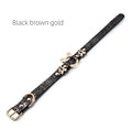 WILDCHOK PU Leather Choker | Sparkling Rhinestone Mouse‑Ear Frame with Gold‑Tone Hardware