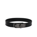 WILDCHOK Black Leather Choker | Metal Turn Lock