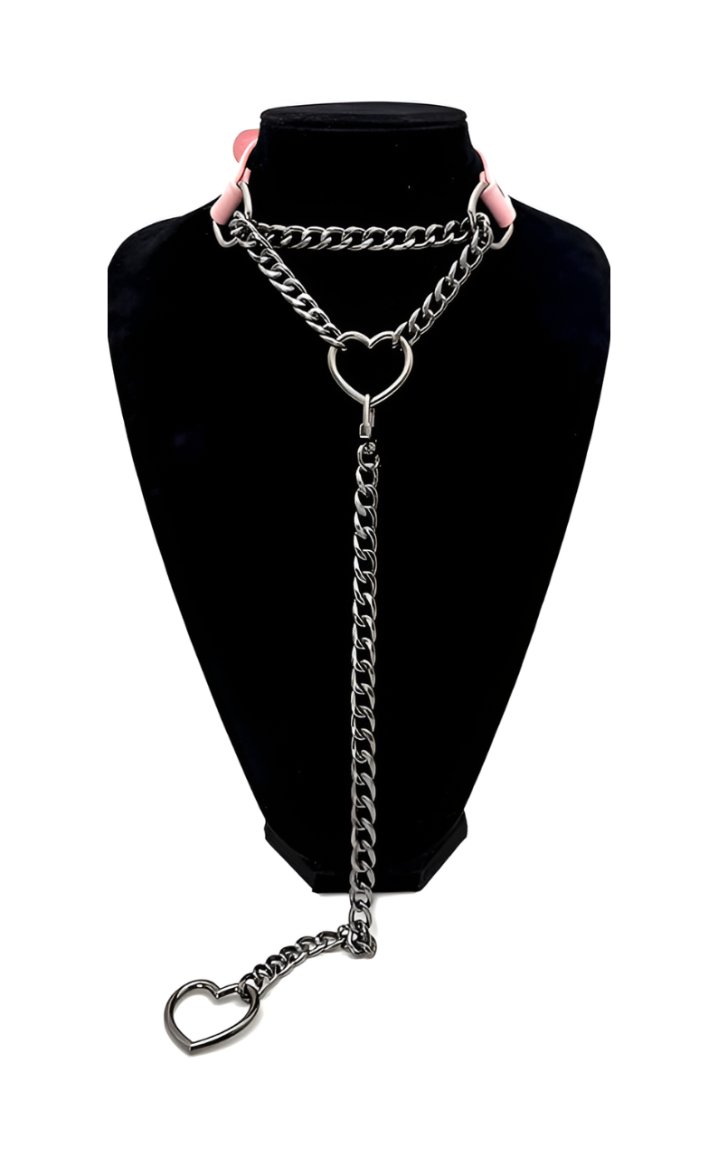 WILDCHOK - Swivel Clasp Leather Choker Collar