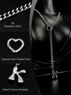 WILDCHOK - Initial Charm Slip Chain Choker