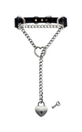WILDCHOK - Lock & Key Leather Choker Collar