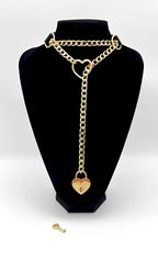 WILDCHOK - Lock & Key Leather Choker Collar