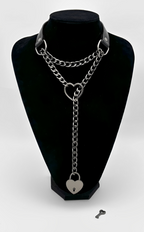 WILDCHOK - Lock & Key Leather Choker Collar