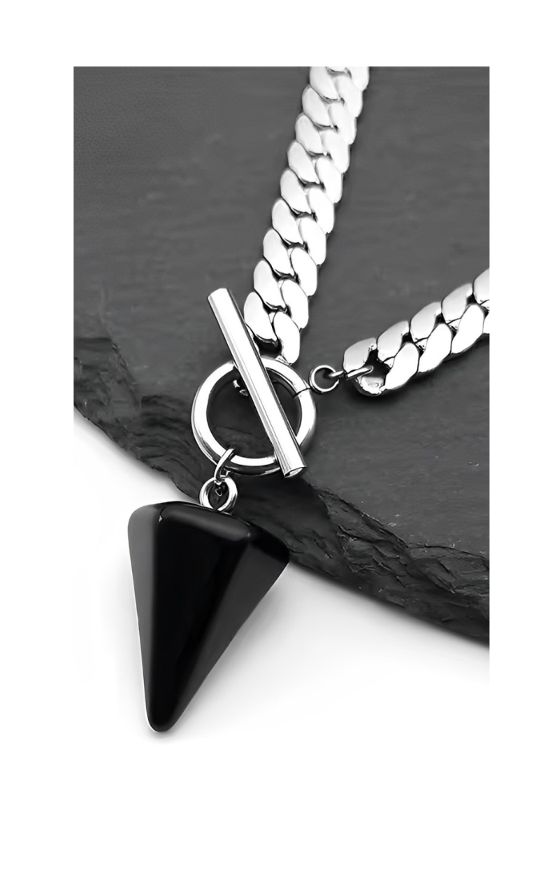 WILDCHOK -  Cone Pendant Choker