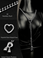 WILDCHOK - Initial Charm Slip Chain Choker