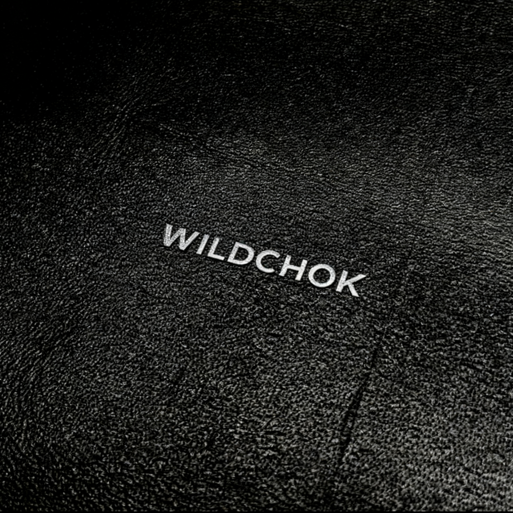 WILD CHOK PU Leather Choker with Metal Chain & Ring - Black White Edgy Daily Party Fashion Accessory