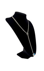 WILDCHOK - Heart Crystal Charm Slip Chain Choker