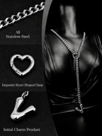 WILDCHOK - Initial Charm Slip Chain Choker