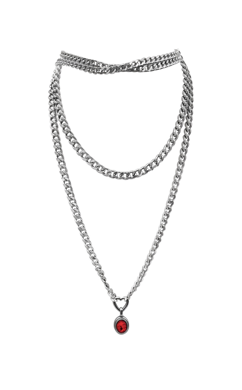 WILDCHOK - Crystal Charm Loop Choker