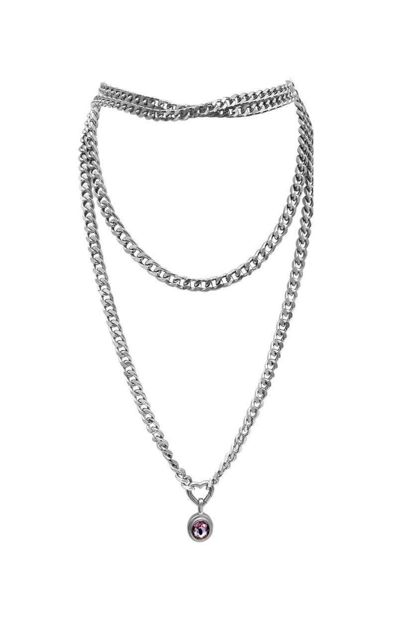 WILDCHOK - Crystal Charm Loop Choker