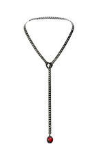WILDCHOK - Crystal Charm Slip Chain Choker