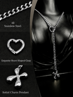 WILDCHOK - Initial Charm Slip Chain Choker