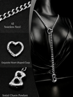 WILDCHOK - Initial Charm Slip Chain Choker