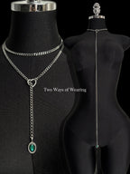WILDCHOK - Crystal Charm Loop Slip Choker