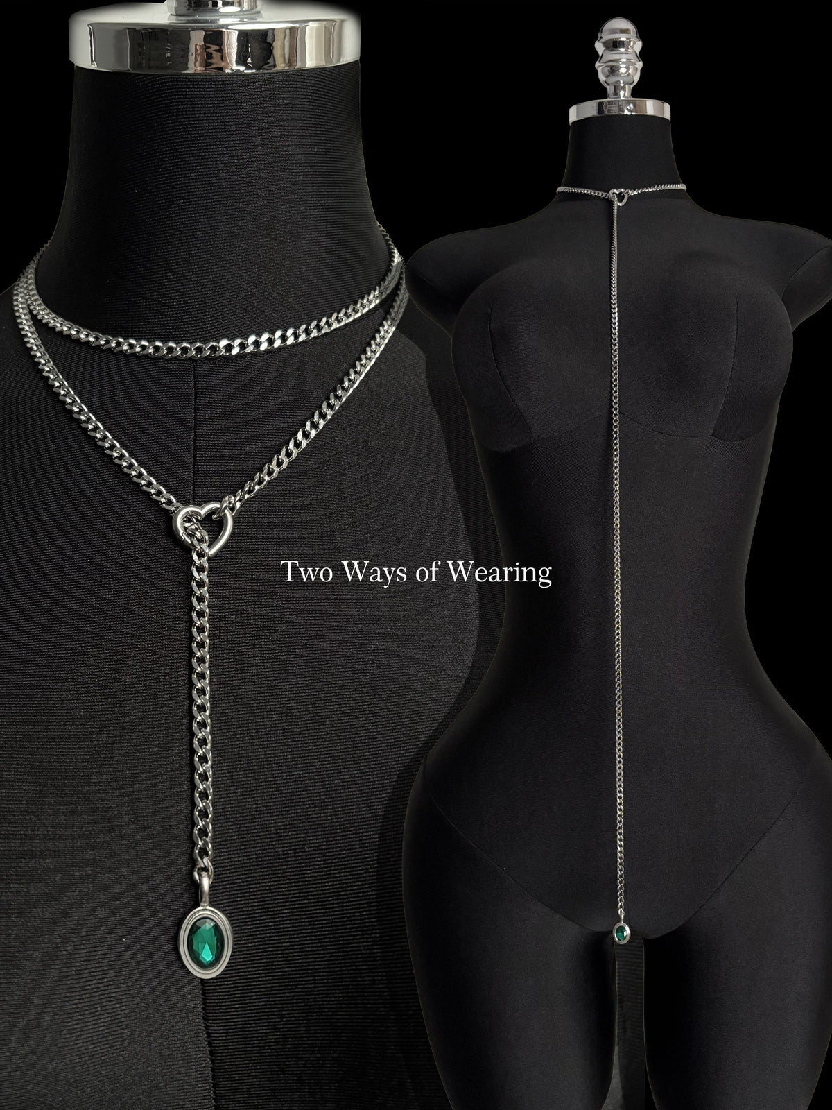 WILDCHOK - Crystal Charm Loop Slip Choker