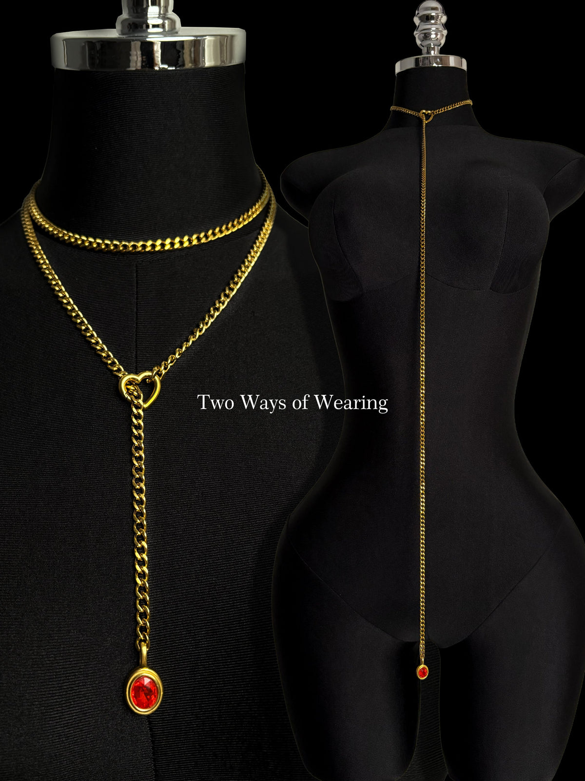 WILDCHOK - Crystal Charm Loop Slip Choker