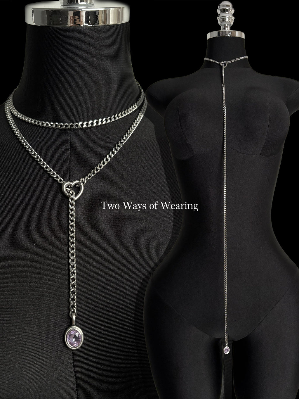 WILDCHOK - Crystal Charm Loop Slip Choker