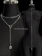 WILDCHOK - Crystal Charm Loop Slip Choker