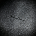 WILD CHOK PU Leather Choker with Metal Chain & Ring - Black White Edgy Daily Party Fashion Accessory