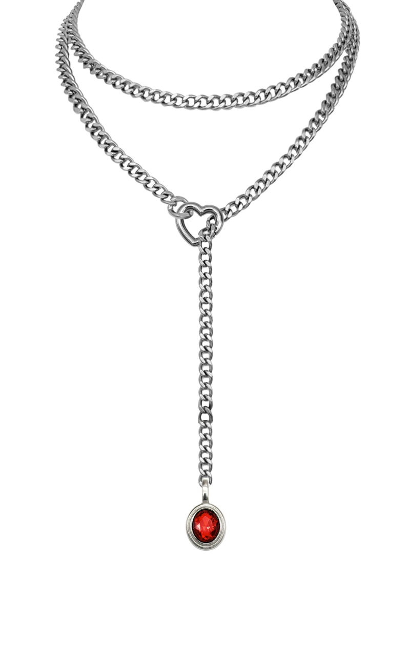 WILDCHOK - Crystal Charm Loop Slip Choker