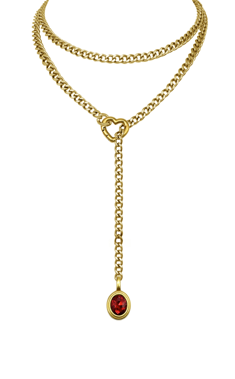 WILDCHOK - Crystal Charm Loop Slip Choker