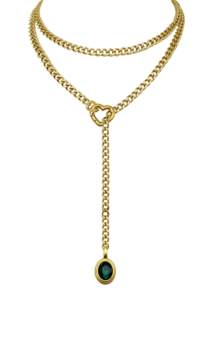 WILDCHOK - Crystal Charm Loop Slip Choker