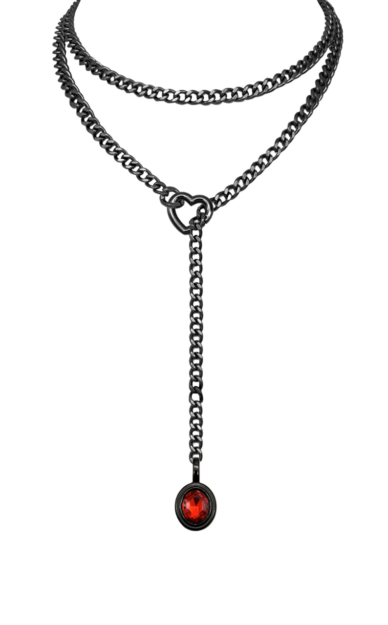 WILDCHOK - Crystal Charm Loop Slip Choker