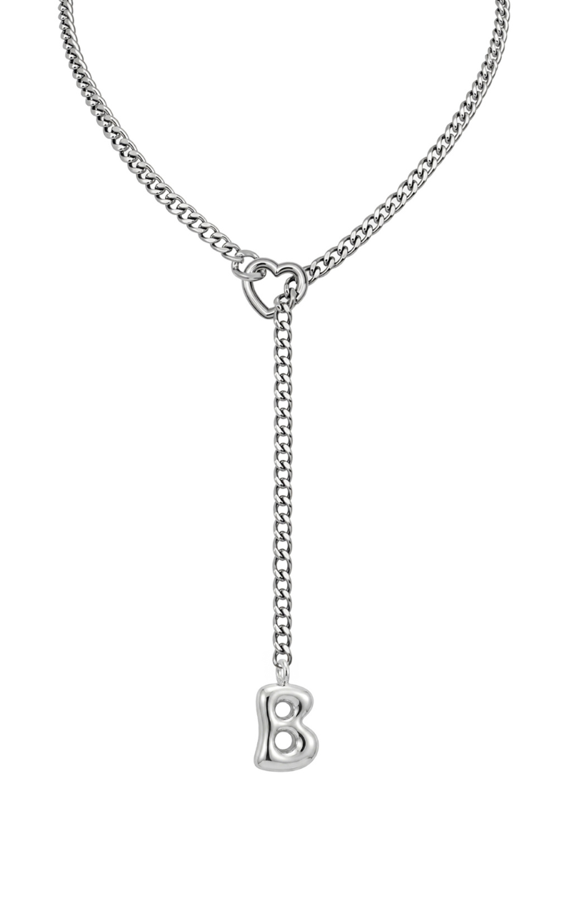 WILDCHOK - Initial Charm Slip Chain Choker