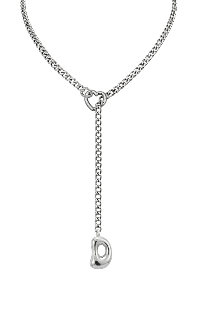 WILDCHOK - Initial Charm Slip Chain Choker