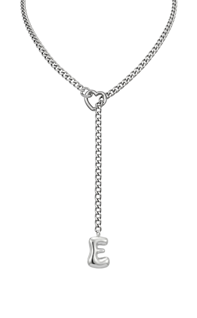 WILDCHOK - Initial Charm Slip Chain Choker