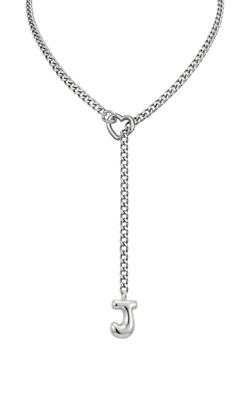 WILDCHOK - Initial Charm Slip Chain Choker