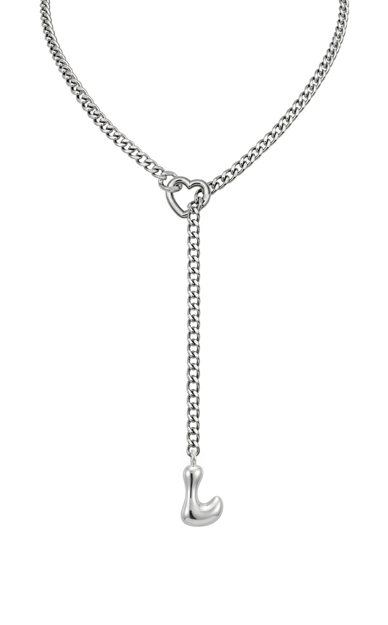 WILDCHOK - Initial Charm Slip Chain Choker