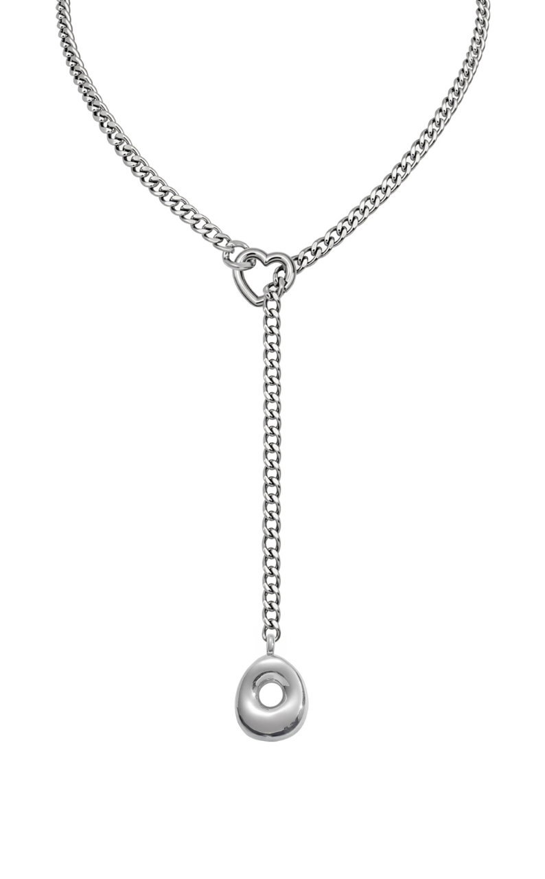WILDCHOK - Initial Charm Slip Chain Choker