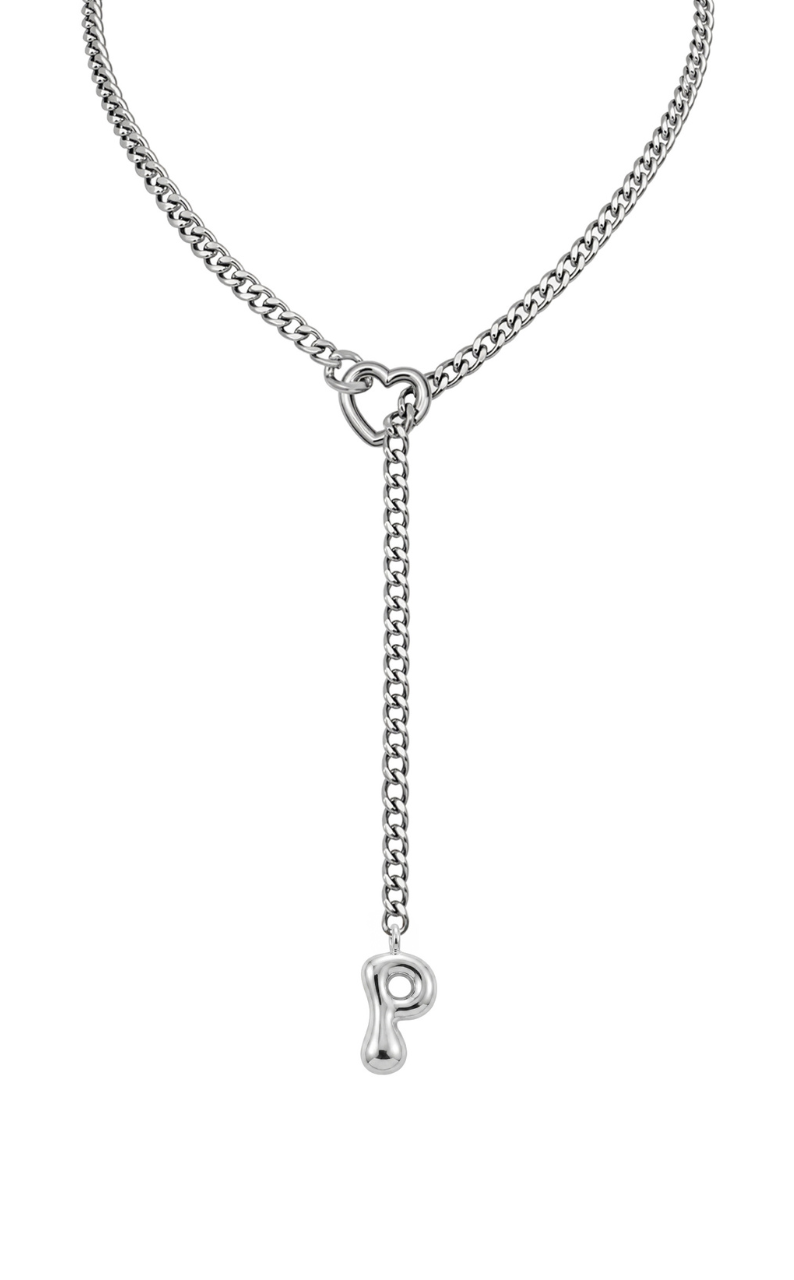 WILDCHOK - Initial Charm Slip Chain Choker