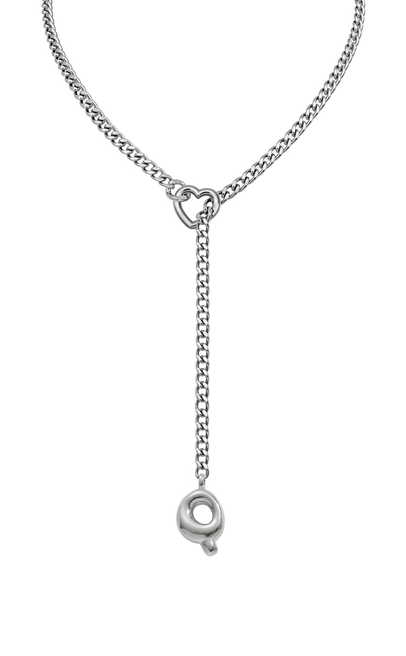 WILDCHOK - Initial Charm Slip Chain Choker