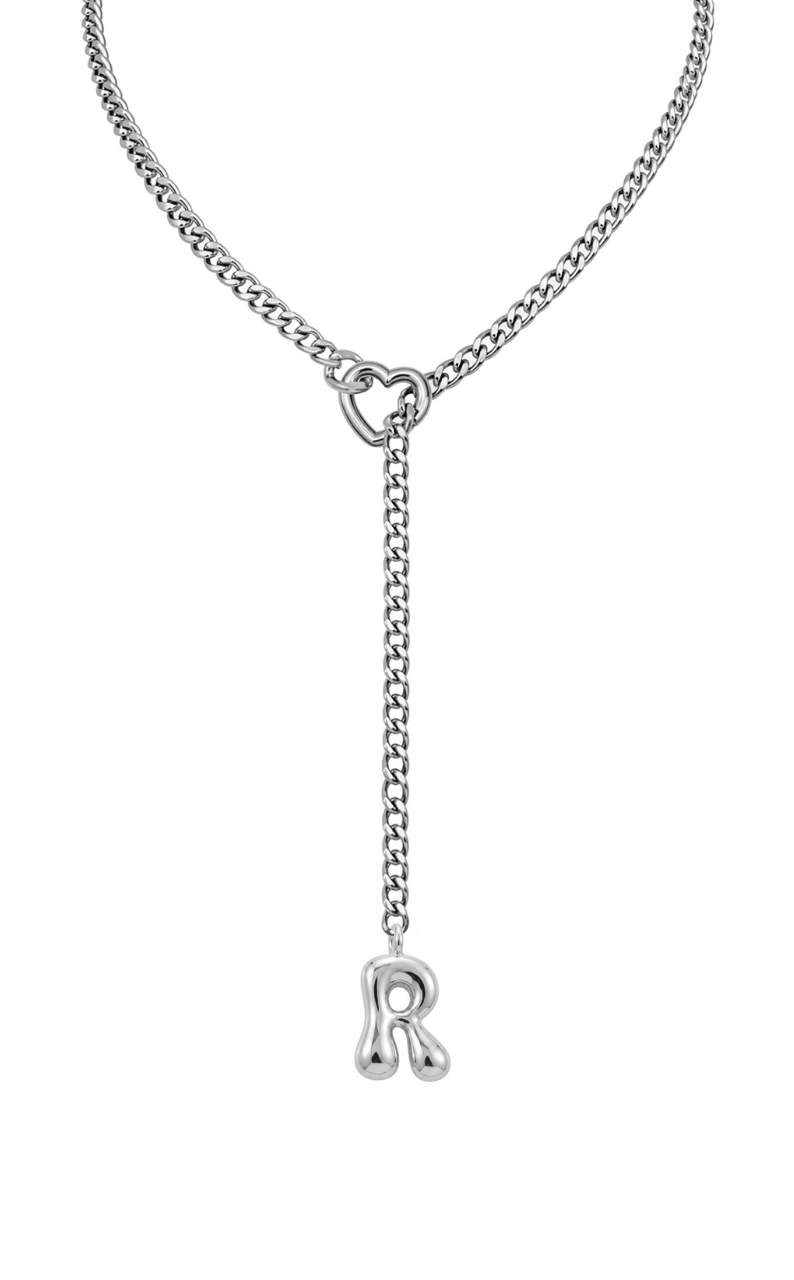 WILDCHOK - Initial Charm Slip Chain Choker