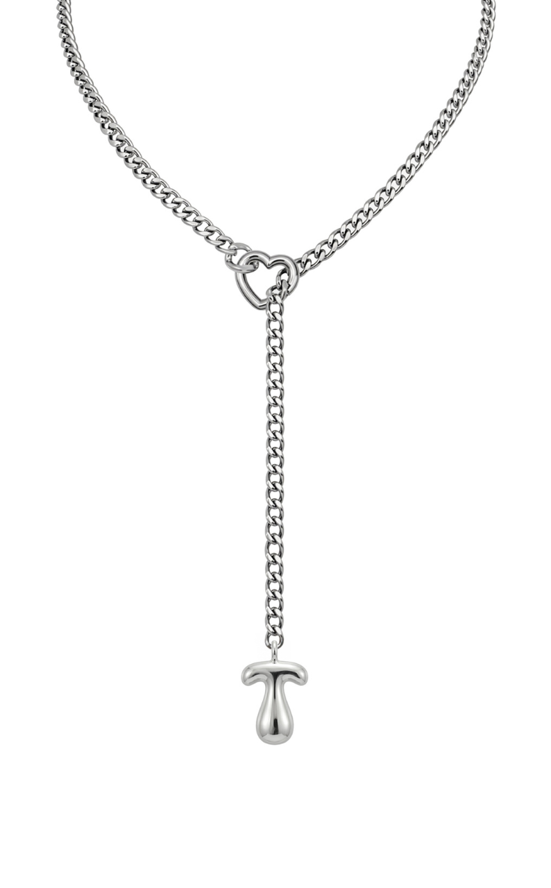 WILDCHOK - Initial Charm Slip Chain Choker