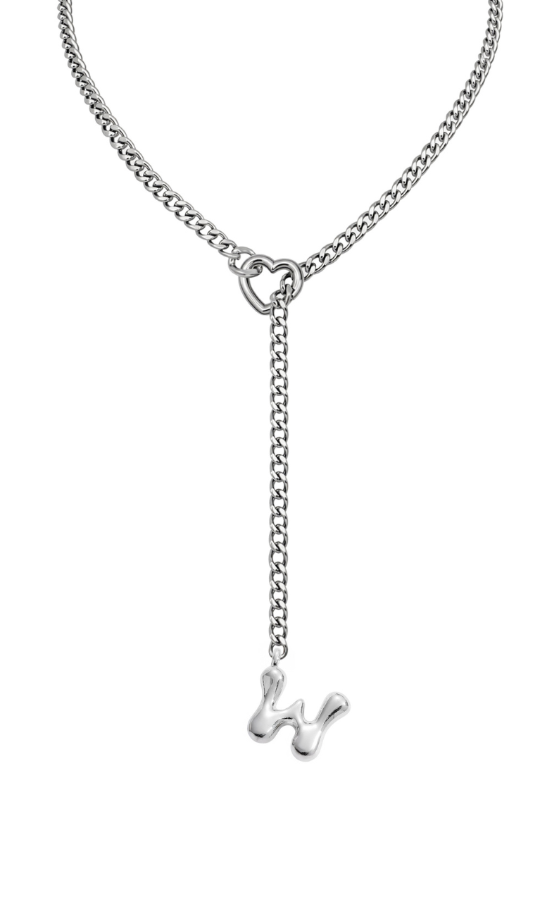 WILDCHOK - Initial Charm Slip Chain Choker