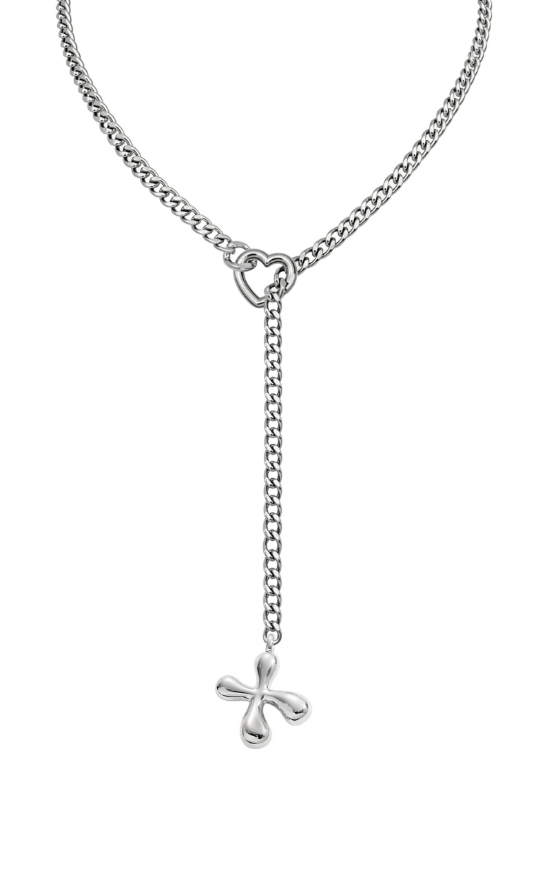 WILDCHOK - Initial Charm Slip Chain Choker