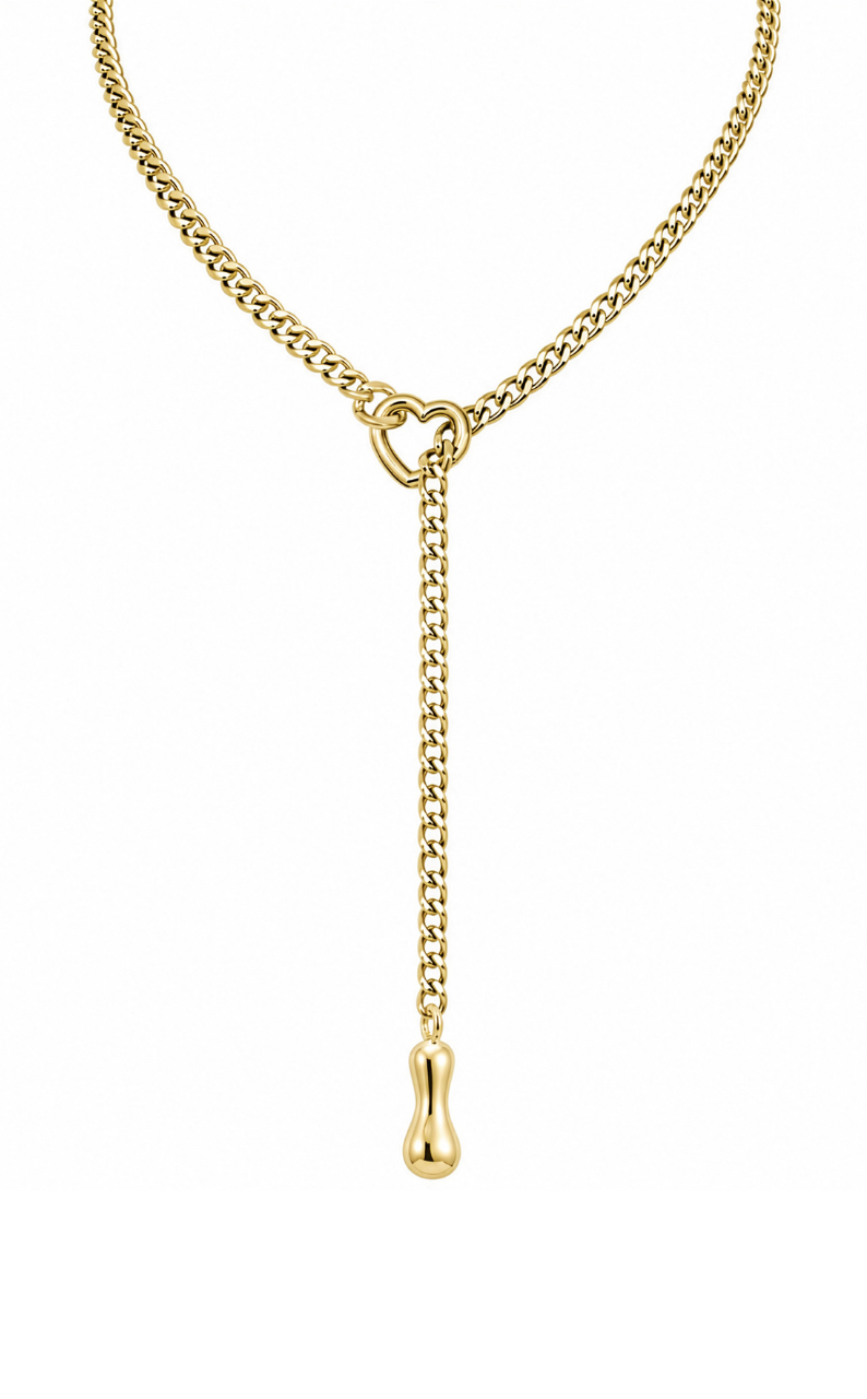 WILDCHOK - Initial Charm Slip Chain Choker