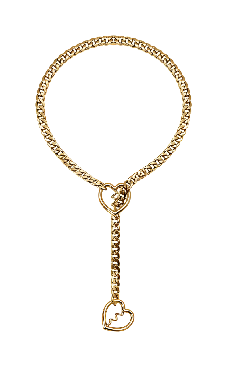WILDCHOK - Broken Heart Slip Chain