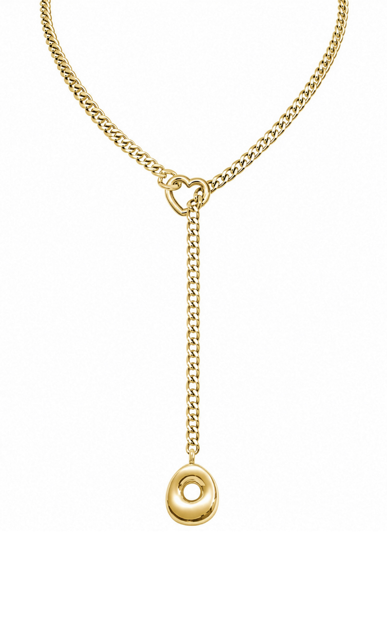 WILDCHOK - Initial Charm Slip Chain Choker