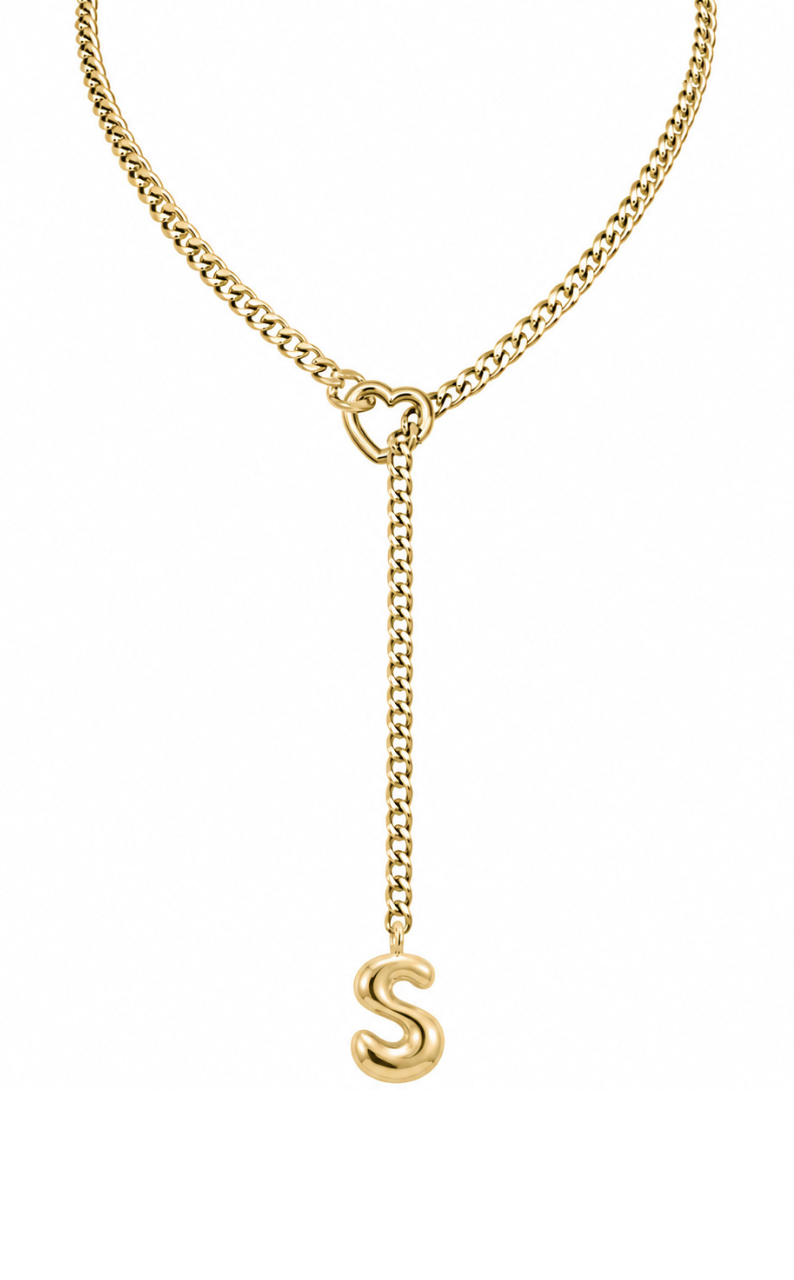 WILDCHOK - Initial Charm Slip Chain Choker