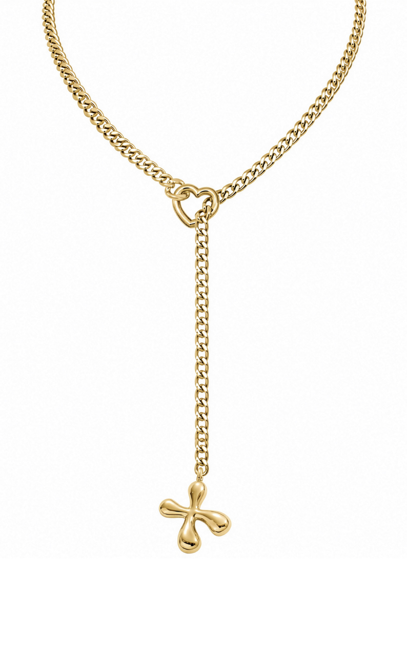 WILDCHOK - Initial Charm Slip Chain Choker