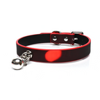 WILDCHOK [Thermo Bell] Unisex Adjustable Heat-Sensitive Color-Changing PU Leather Choker with Bell Pendant
