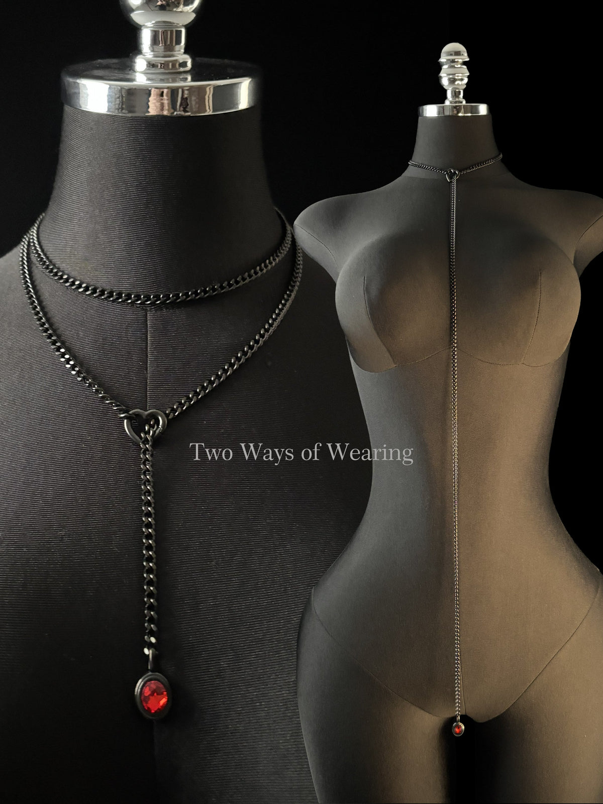 WILDCHOK - Crystal Charm Loop Slip Choker