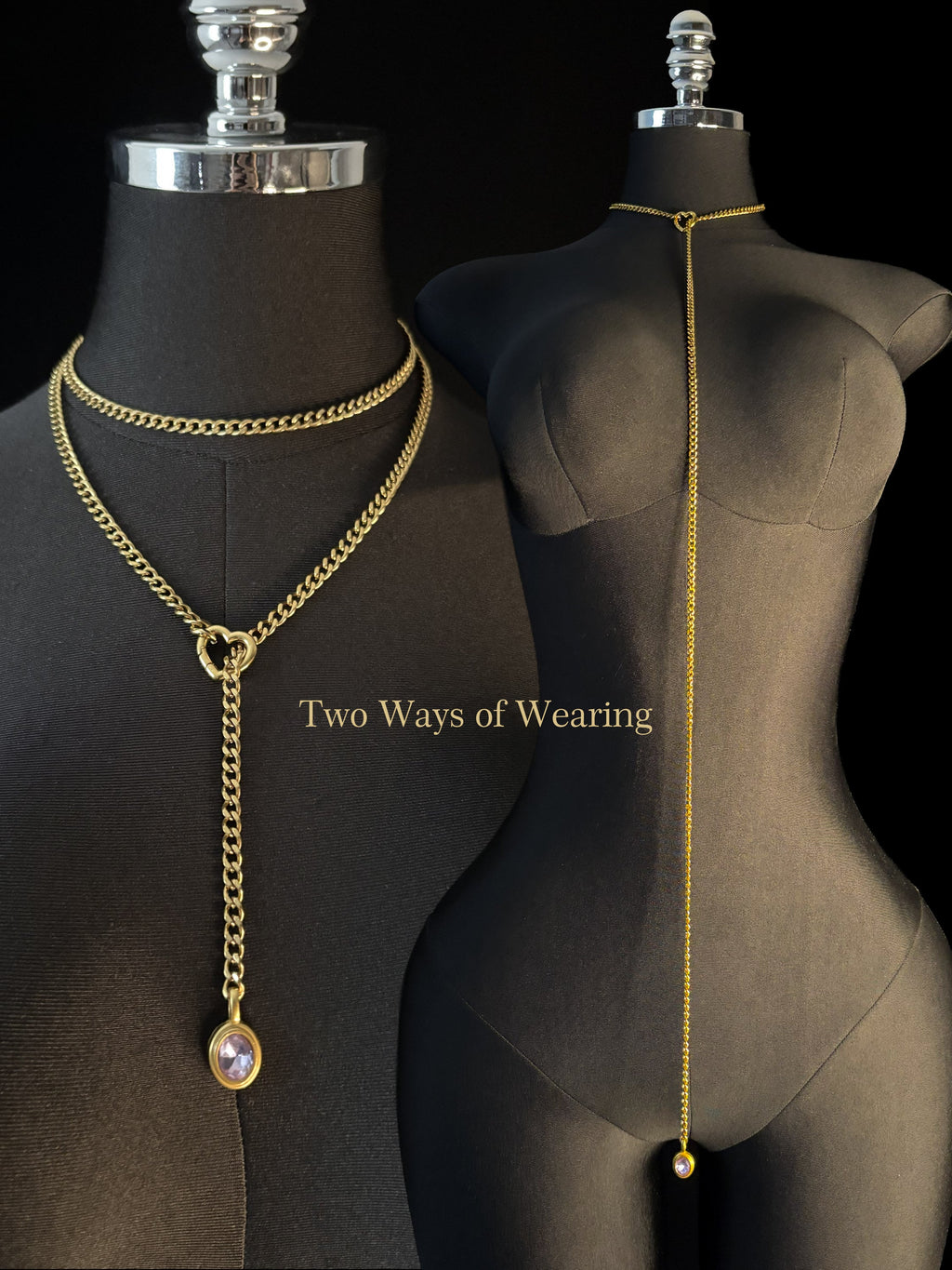 WILDCHOK - Crystal Charm Loop Slip Choker